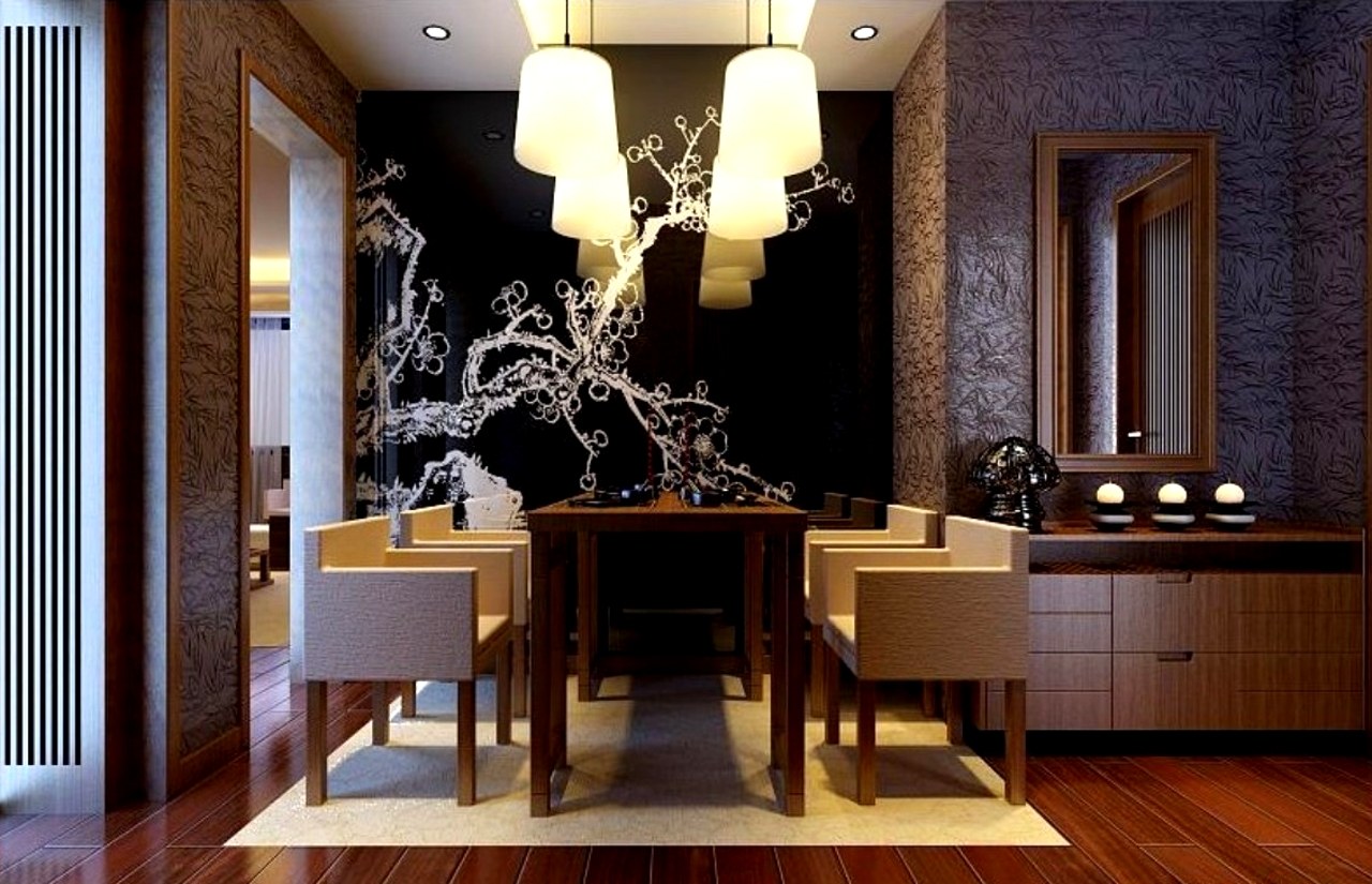 Wallpaper design for the dining room